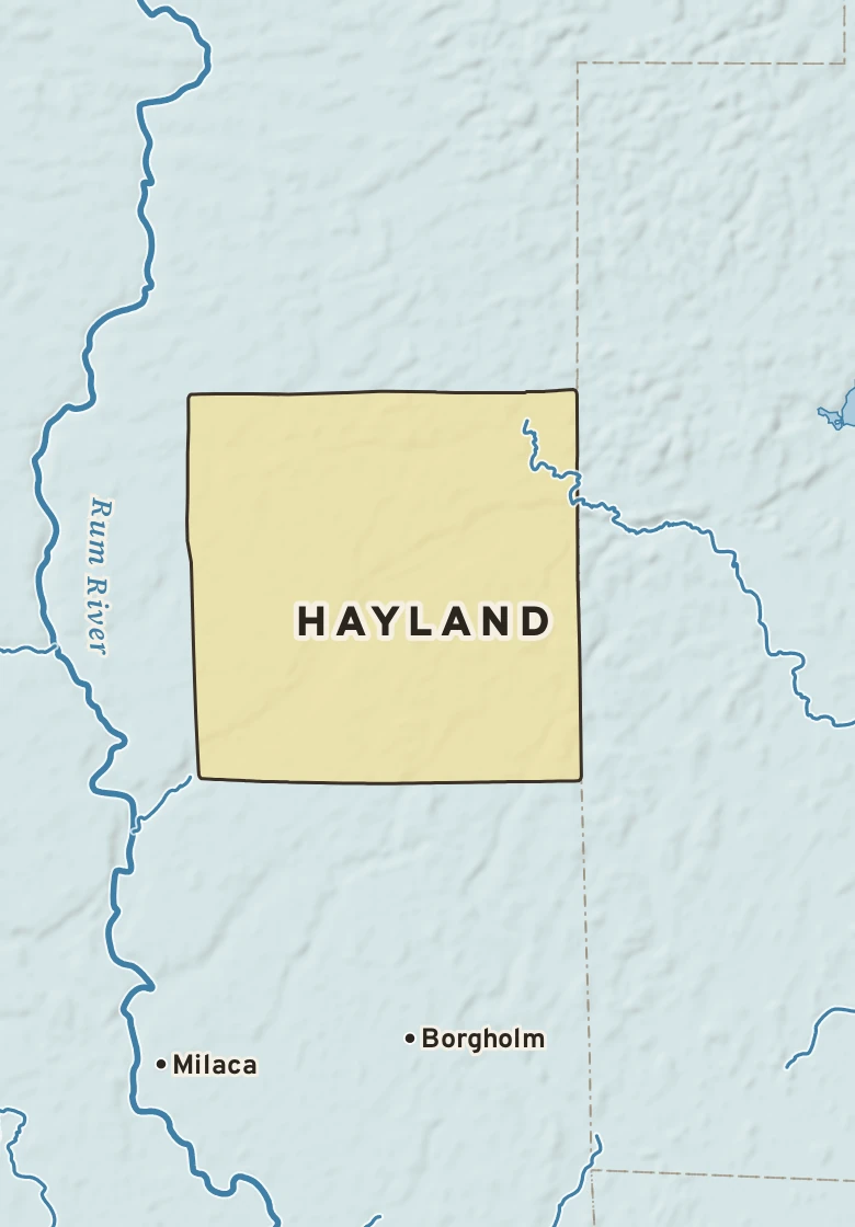 Atlas plate of Hayland, Minnesota.