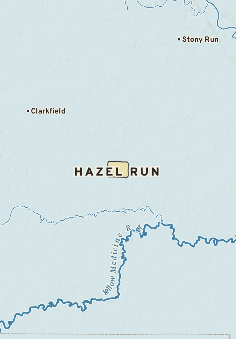 Atlas plate of Hazel Run, Minnesota.