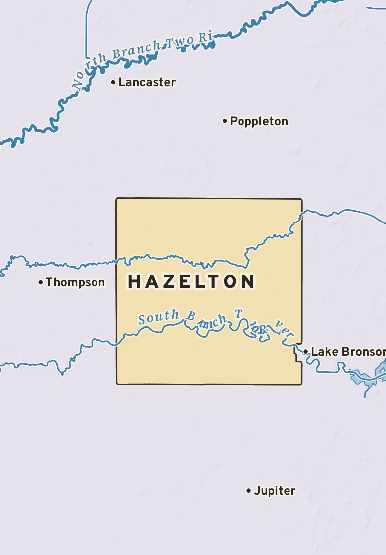 Atlas plate of Hazelton, Minnesota.