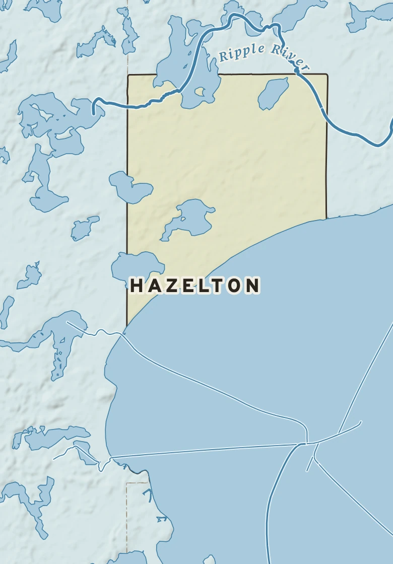 Atlas plate of Hazelton, Minnesota.