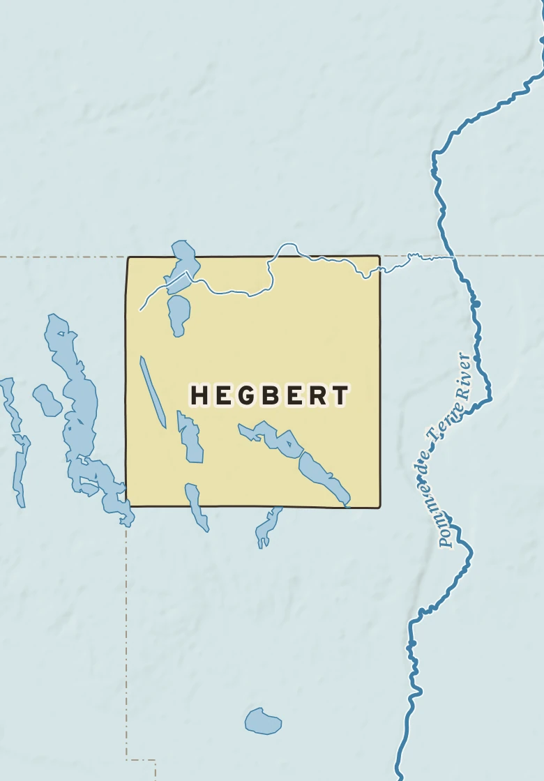 Atlas plate of Hegbert, Minnesota.