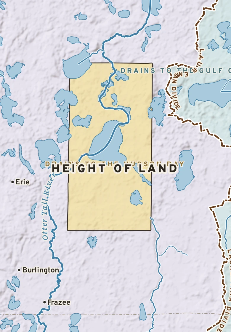 Atlas plate of Height of Land, Minnesota.