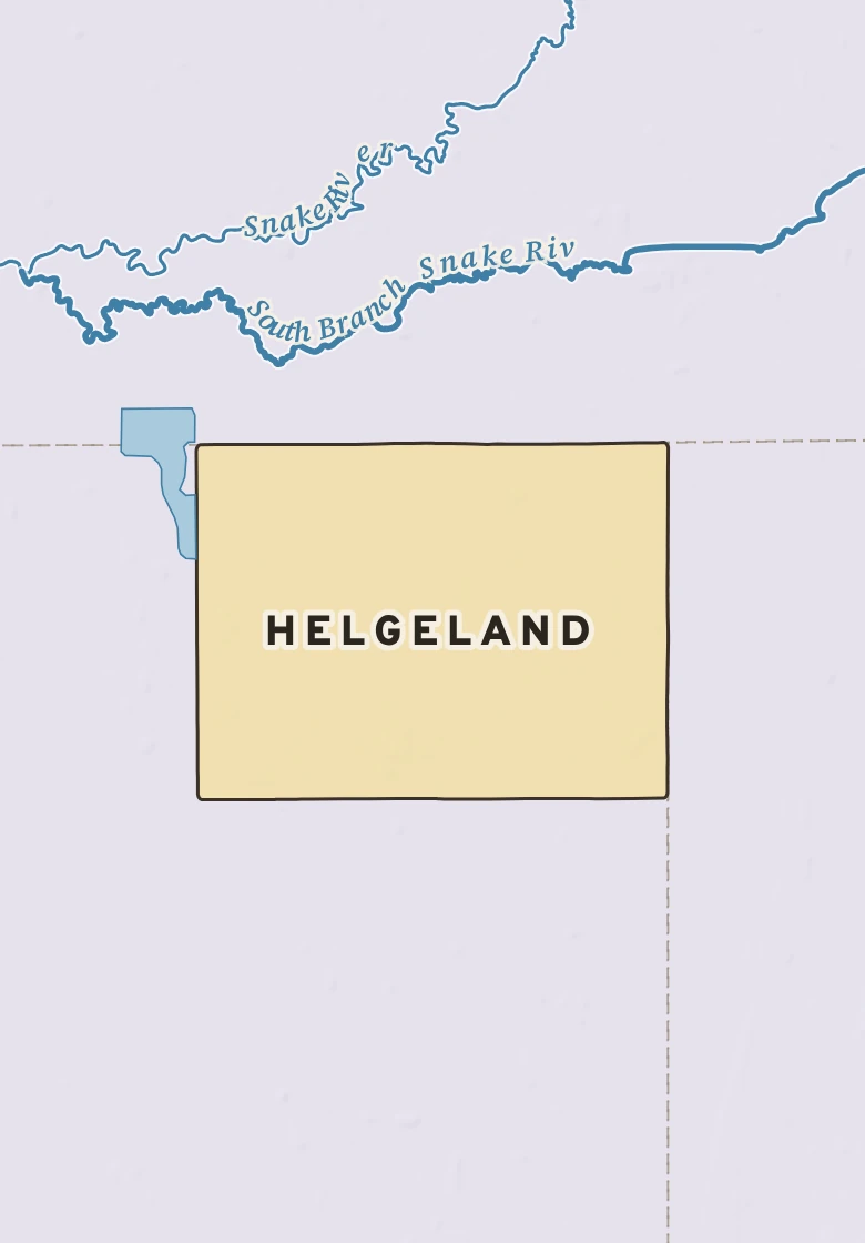 Atlas plate of Helgeland, Minnesota.