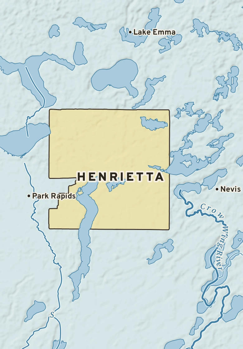 Atlas plate of Henrietta, Minnesota.