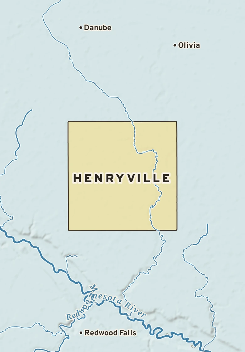 Atlas plate of Henryville, Minnesota.
