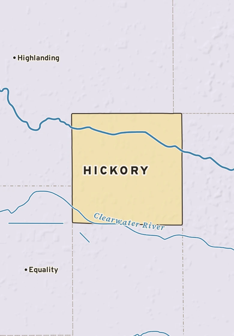 Atlas plate of Hickory, Minnesota.