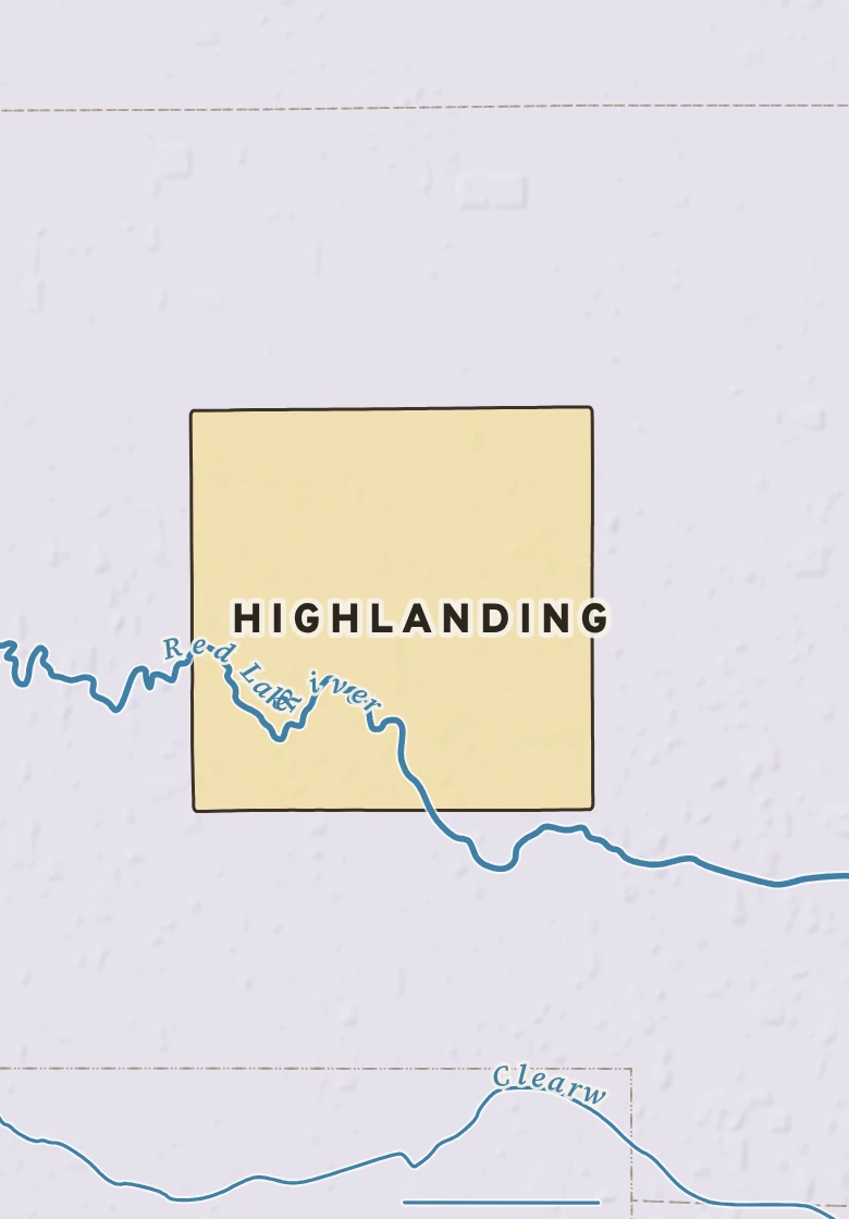 Atlas plate of Highlanding, Minnesota.