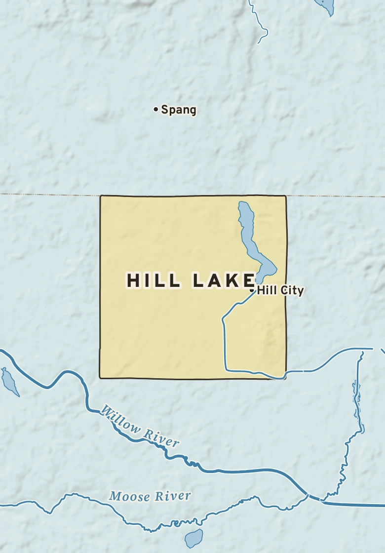 Atlas plate of Hill Lake, Minnesota.