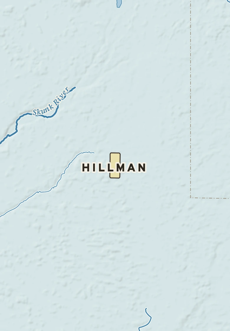 Atlas plate of Hillman, Minnesota.