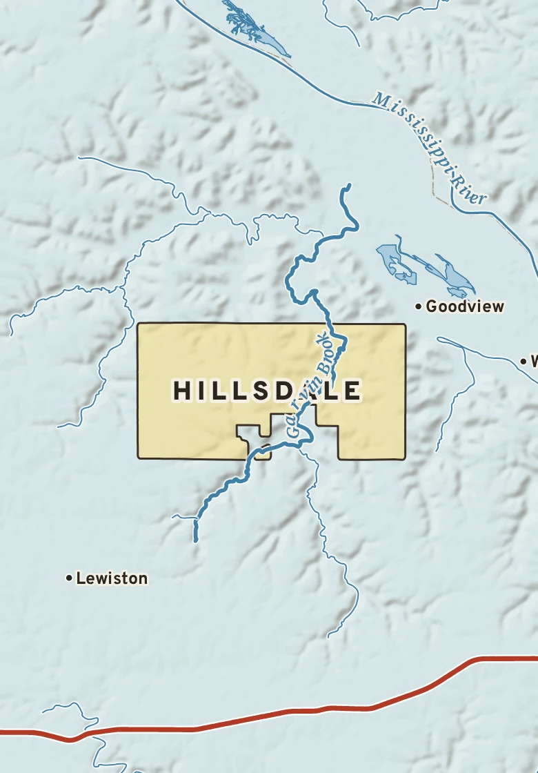 Atlas plate of Hillsdale, Minnesota.