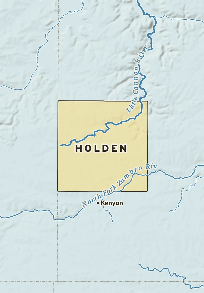 Atlas plate of Holden, Minnesota.