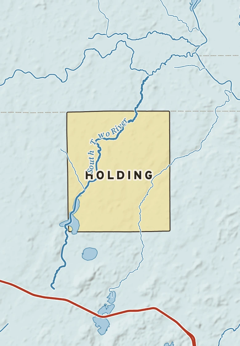 Atlas plate of Holding, Minnesota.