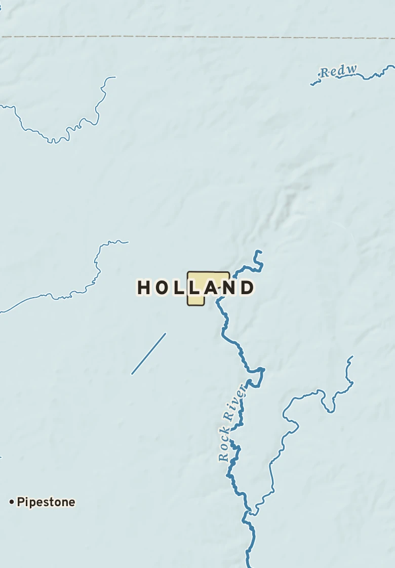 Atlas plate of Holland, Minnesota.