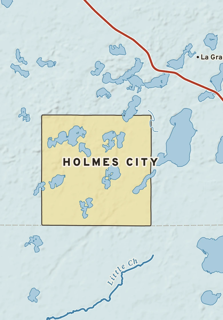 Atlas plate of Holmes City, Minnesota.