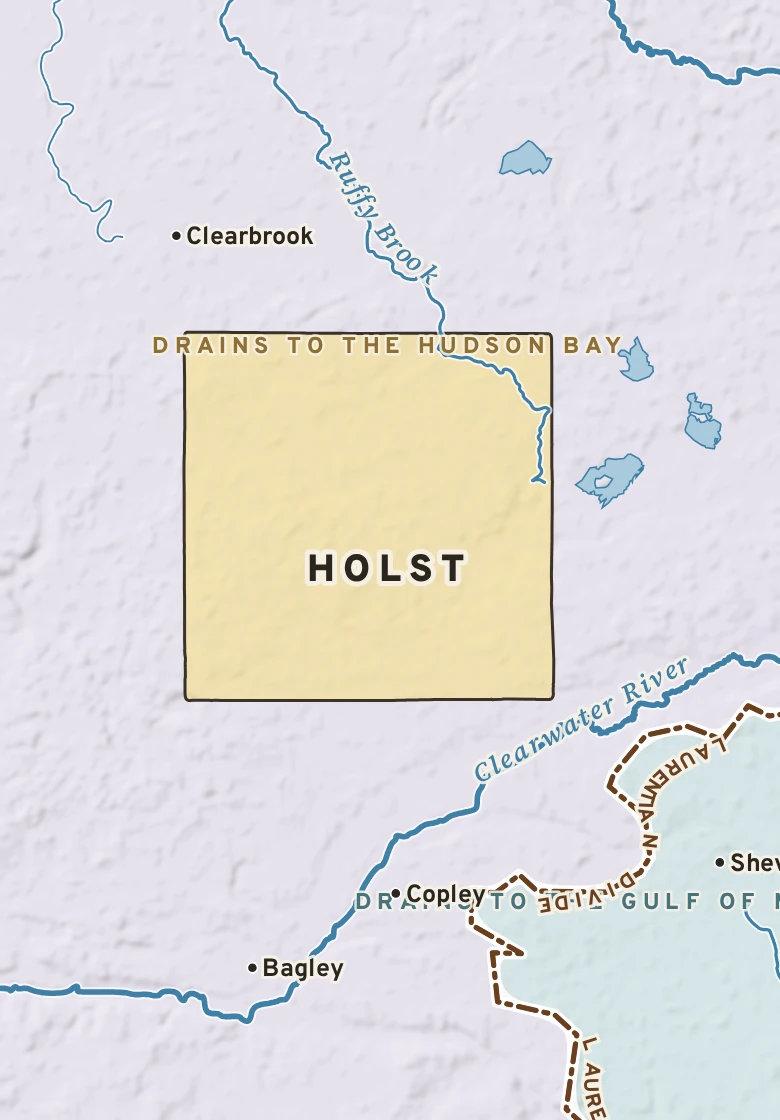 Atlas plate of Holst, Minnesota.