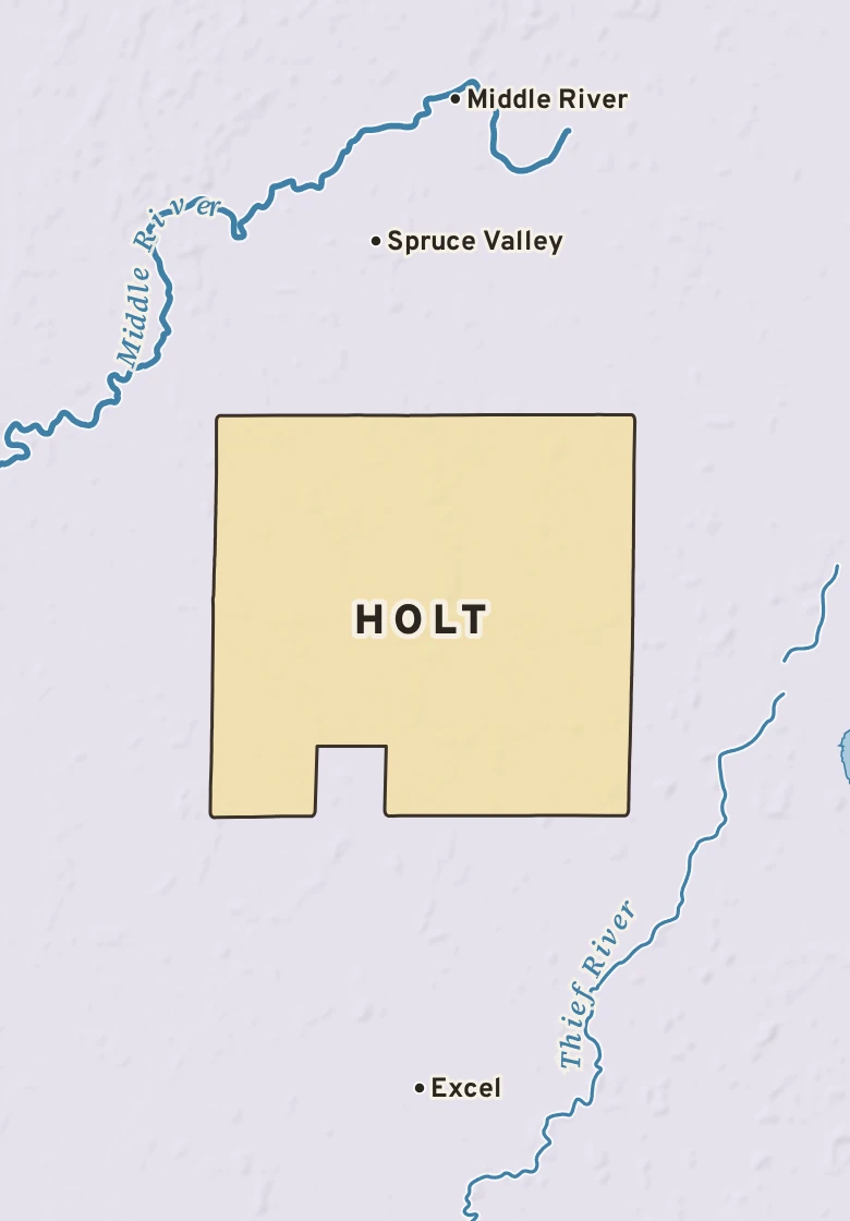 Atlas plate of Holt, Minnesota.