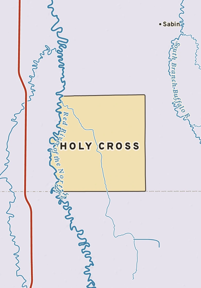 Atlas plate of Holy Cross, Minnesota.