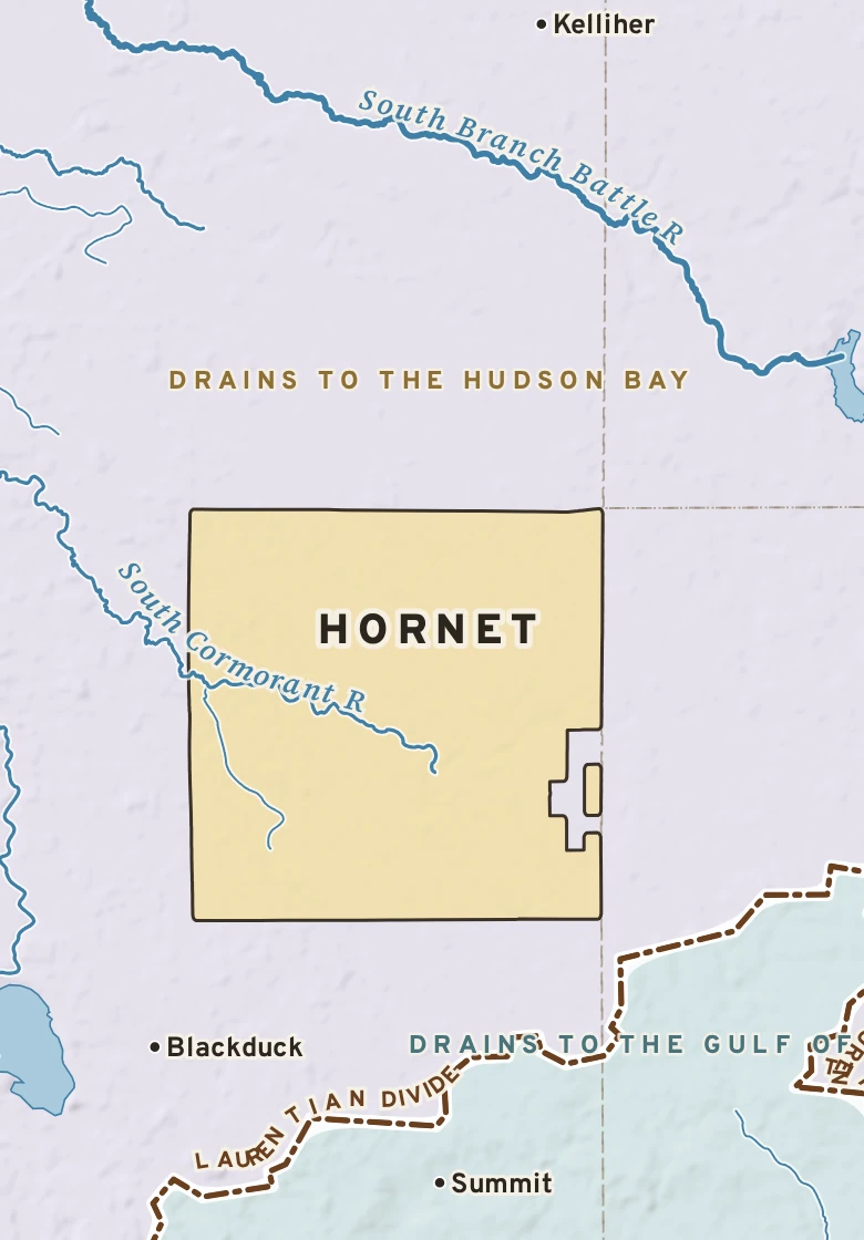 Atlas plate of Hornet, Minnesota.