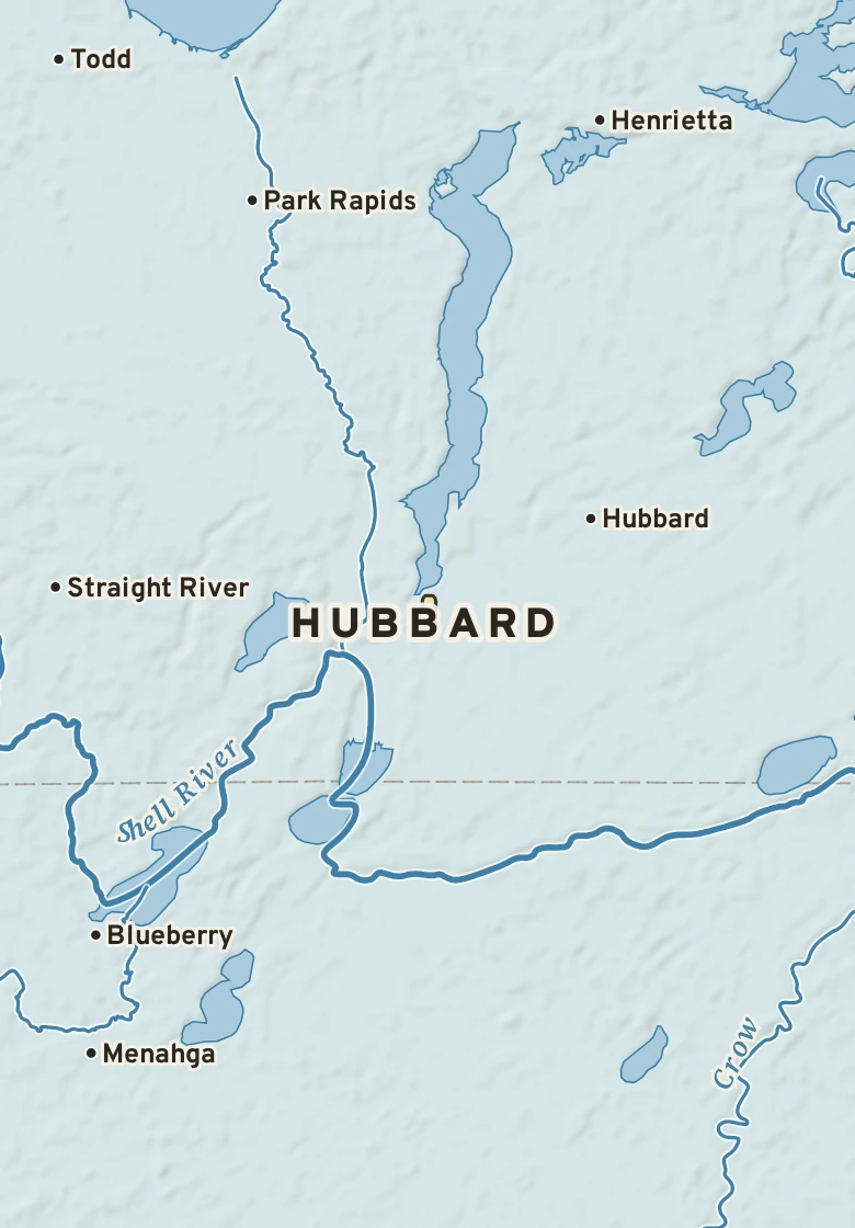 Atlas plate of Hubbard, Minnesota.