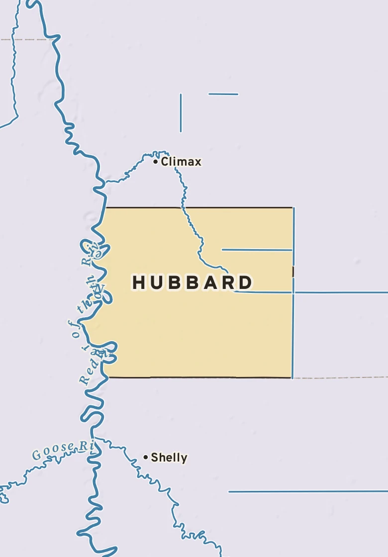 Atlas plate of Hubbard, Minnesota.