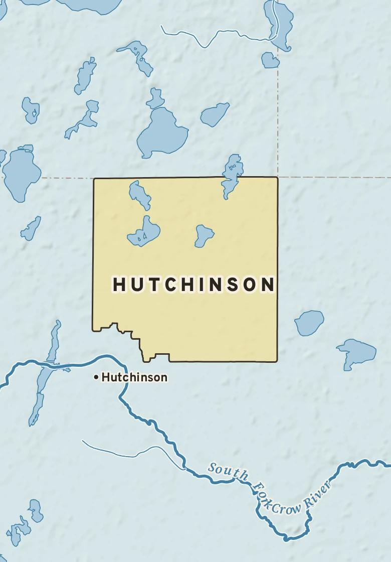 Atlas plate of Hutchinson, Minnesota.