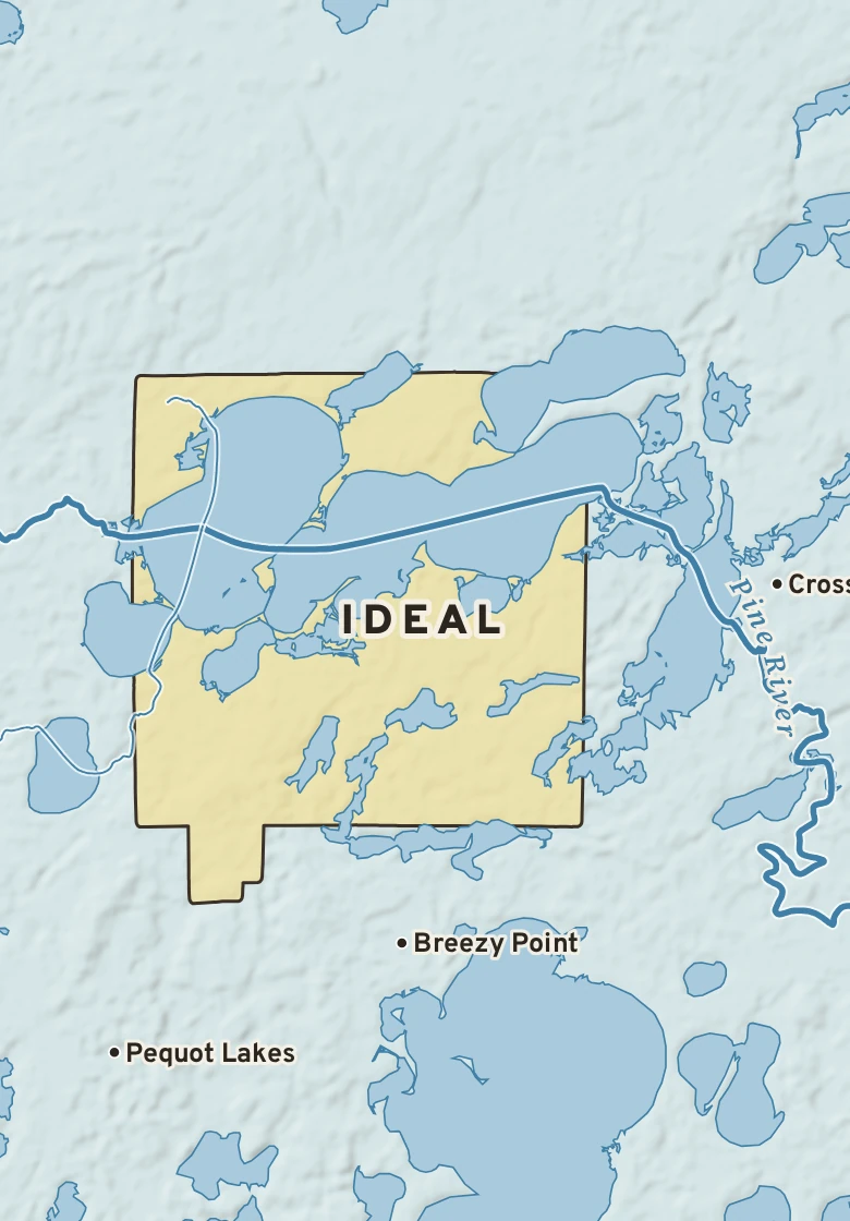 Atlas plate of Ideal, Minnesota.