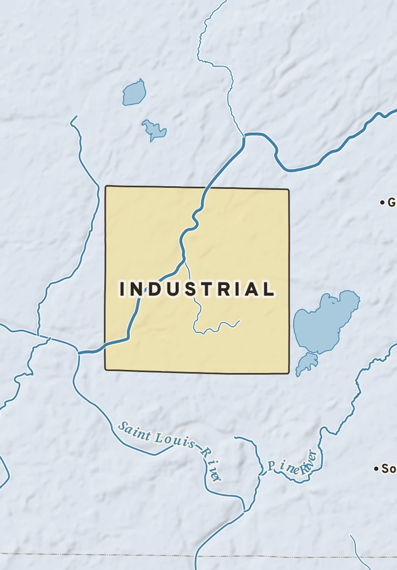 Atlas plate of Industrial, Minnesota.