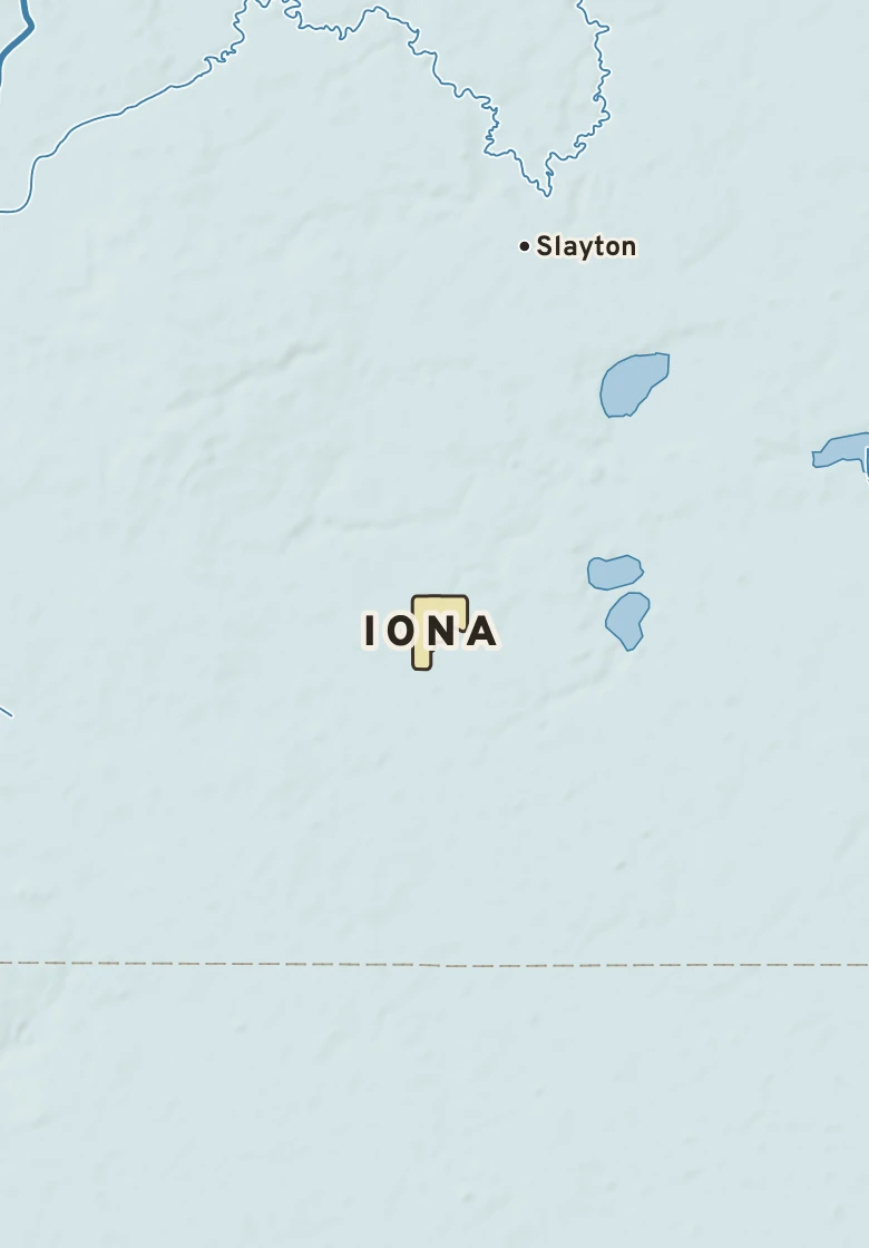 Atlas plate of Iona, Minnesota.
