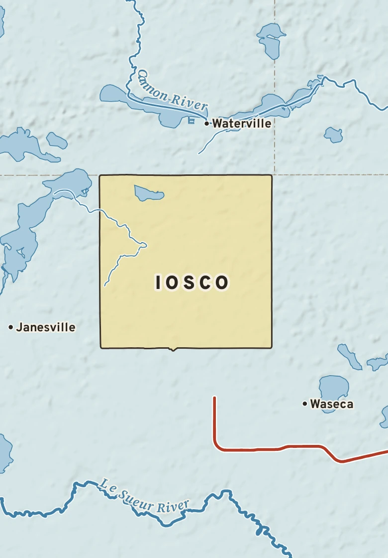 Atlas plate of Iosco, Minnesota.