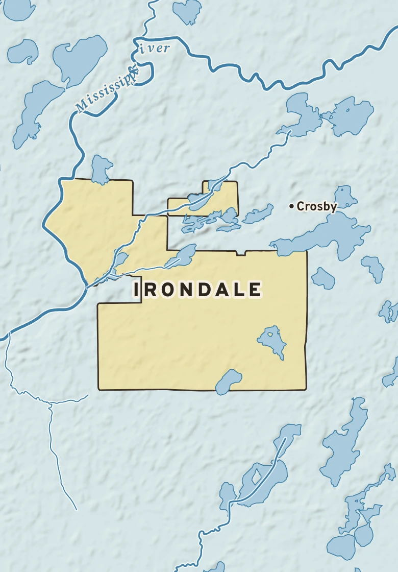 Atlas plate of Irondale, Minnesota.