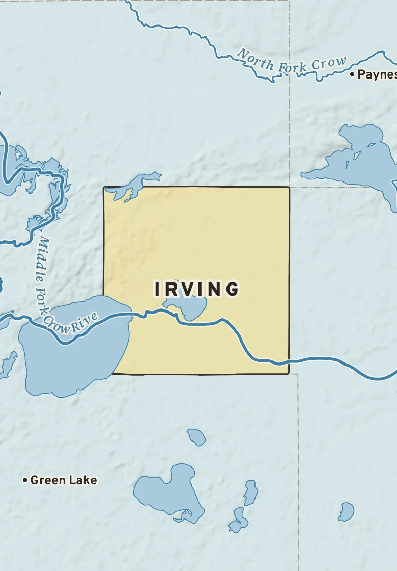 Atlas plate of Irving, Minnesota.