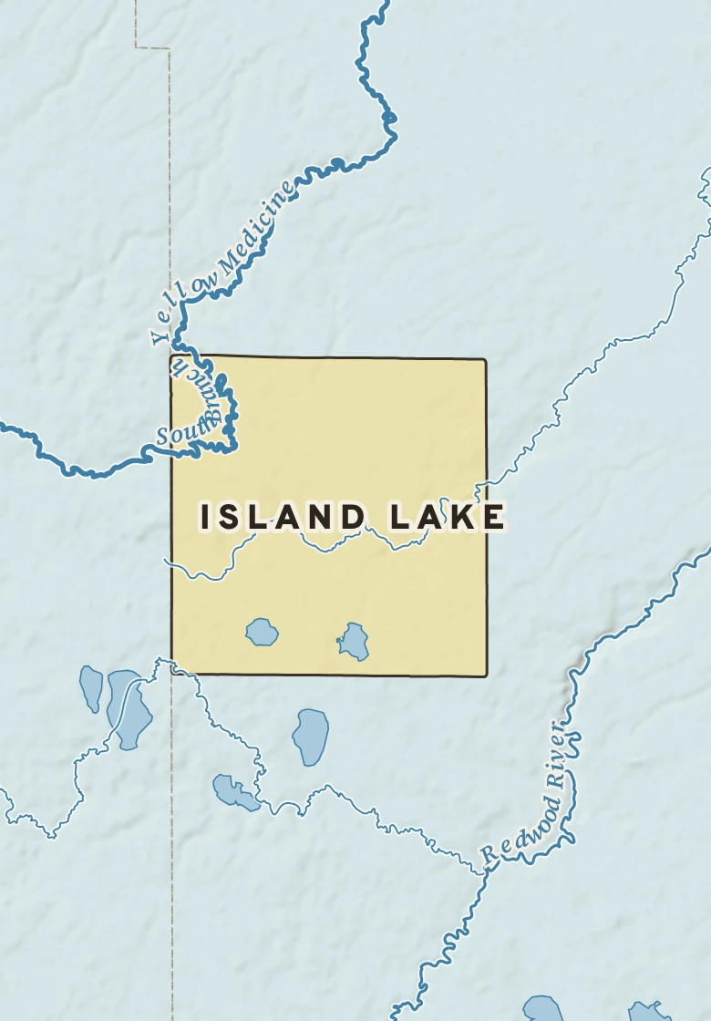 Atlas plate of Island Lake, Minnesota.