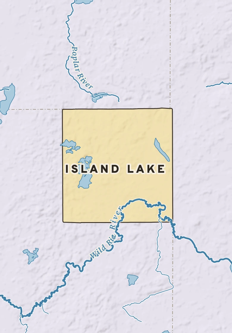 Atlas plate of Island Lake, Minnesota.