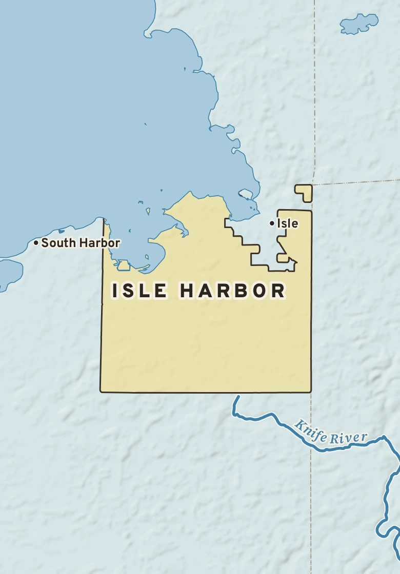 Atlas plate of Isle Harbor, Minnesota.