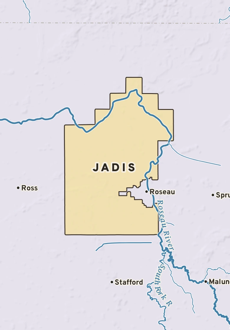 Atlas plate of Jadis, Minnesota.