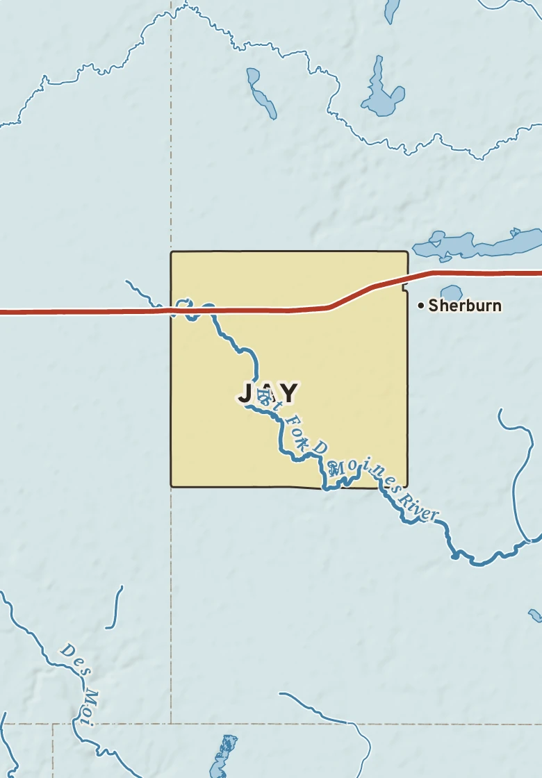 Atlas plate of Jay, Minnesota.