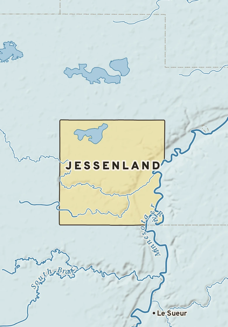 Atlas plate of Jessenland, Minnesota.