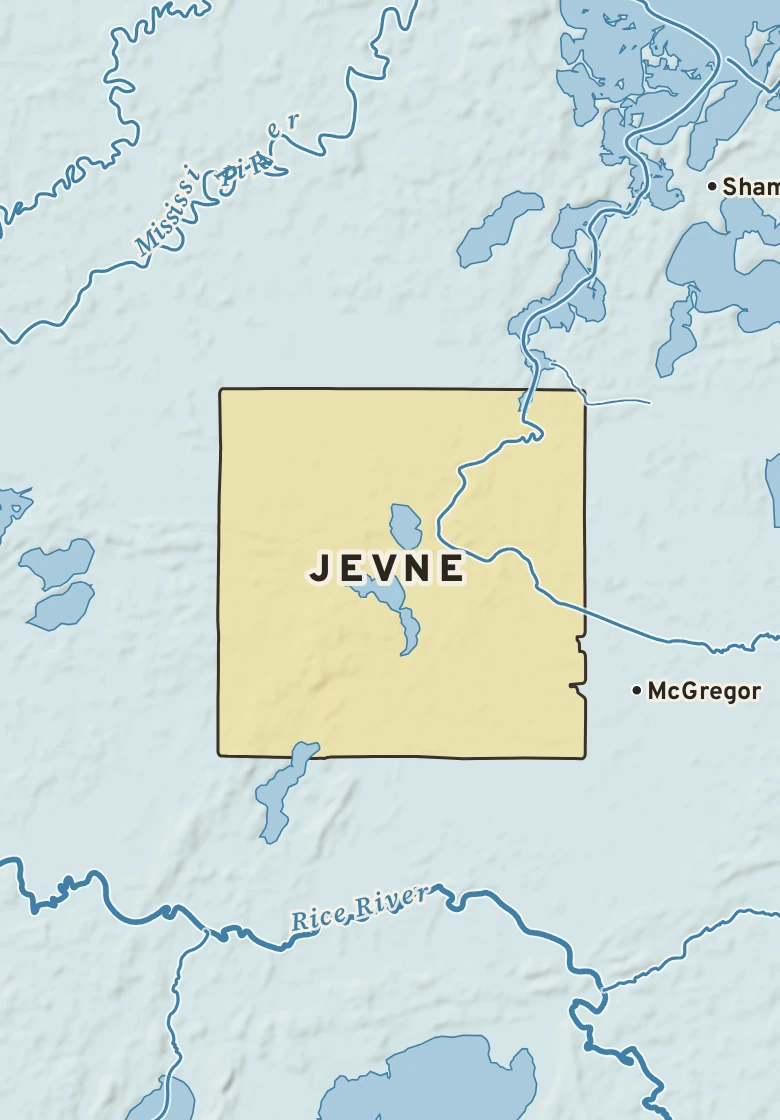 Atlas plate of Jevne, Minnesota.