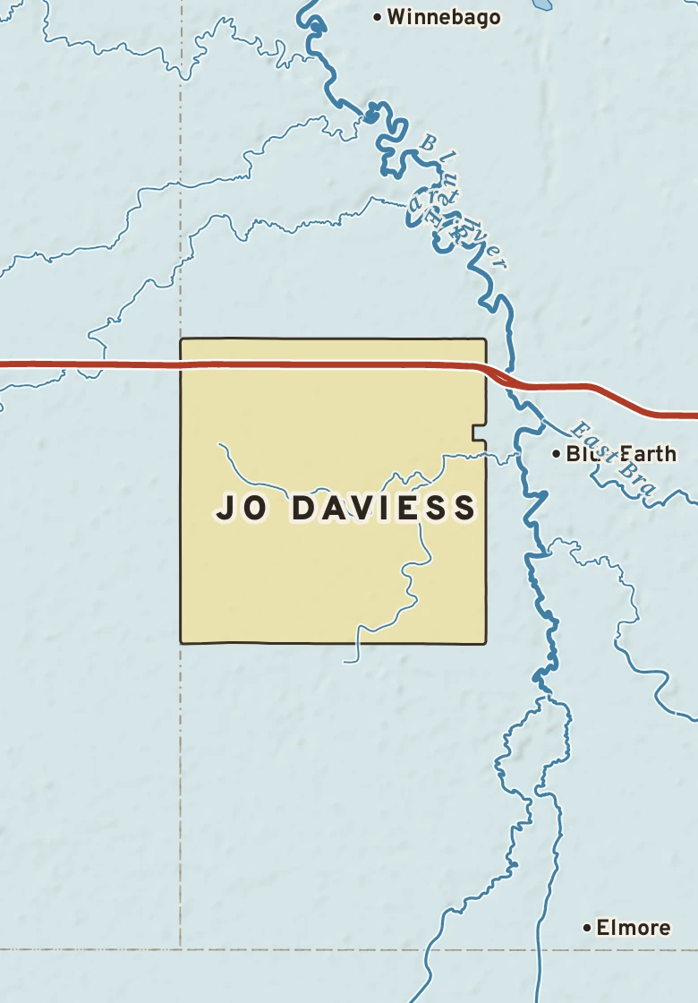 Atlas plate of Jo Daviess, Minnesota.