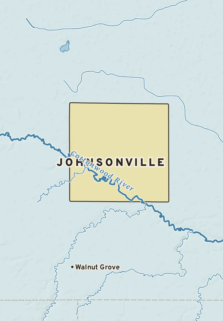 Atlas plate of Johnsonville, Minnesota.