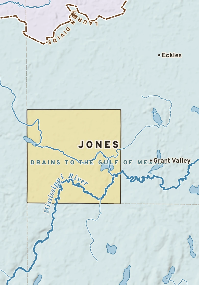 Atlas plate of Jones, Minnesota.