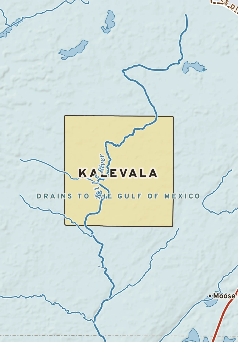 Atlas plate of Kalevala, Minnesota.