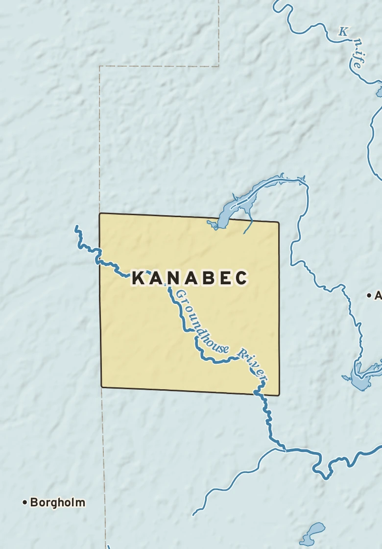 Atlas plate of Kanabec, Minnesota.