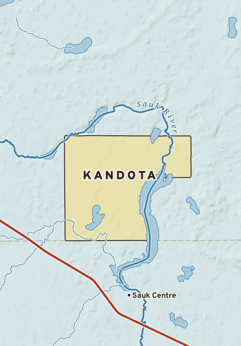 Atlas plate of Kandota, Minnesota.