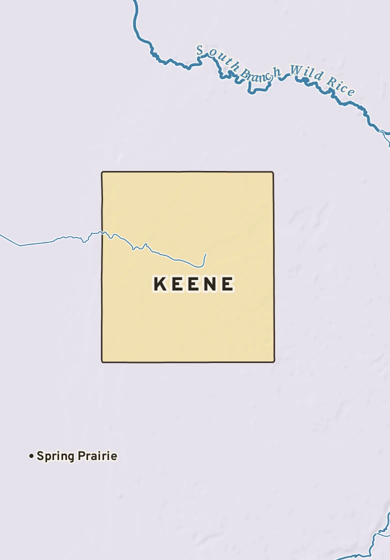 Atlas plate of Keene, Minnesota.