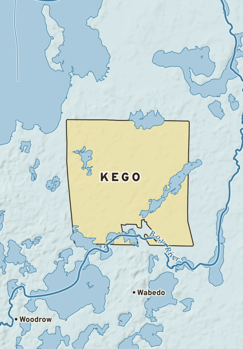 Atlas plate of Kego, Minnesota.