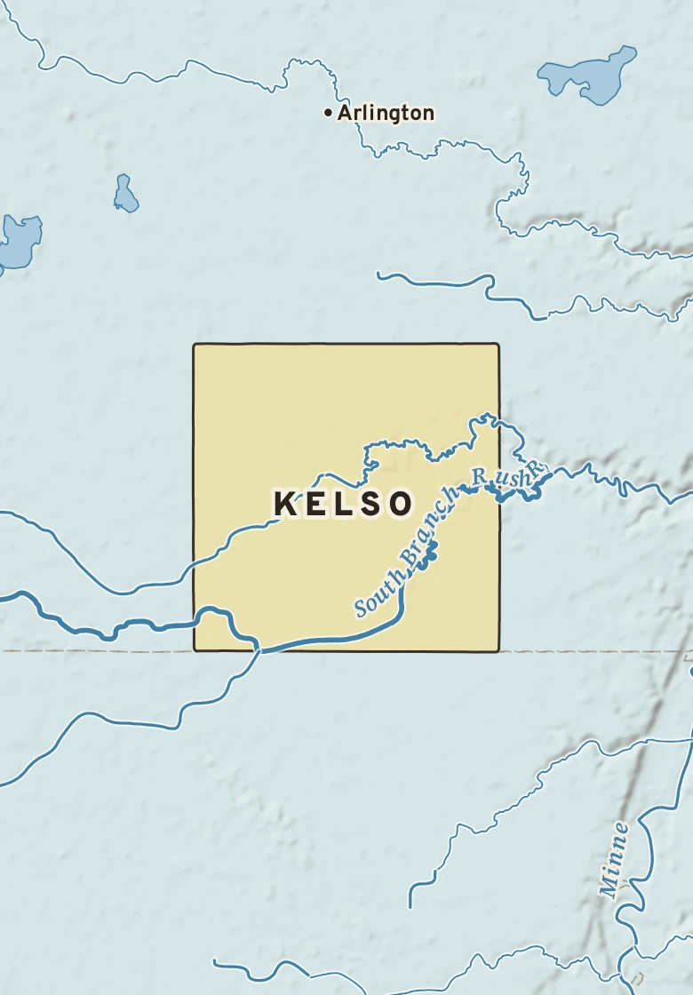 Atlas plate of Kelso, Minnesota.