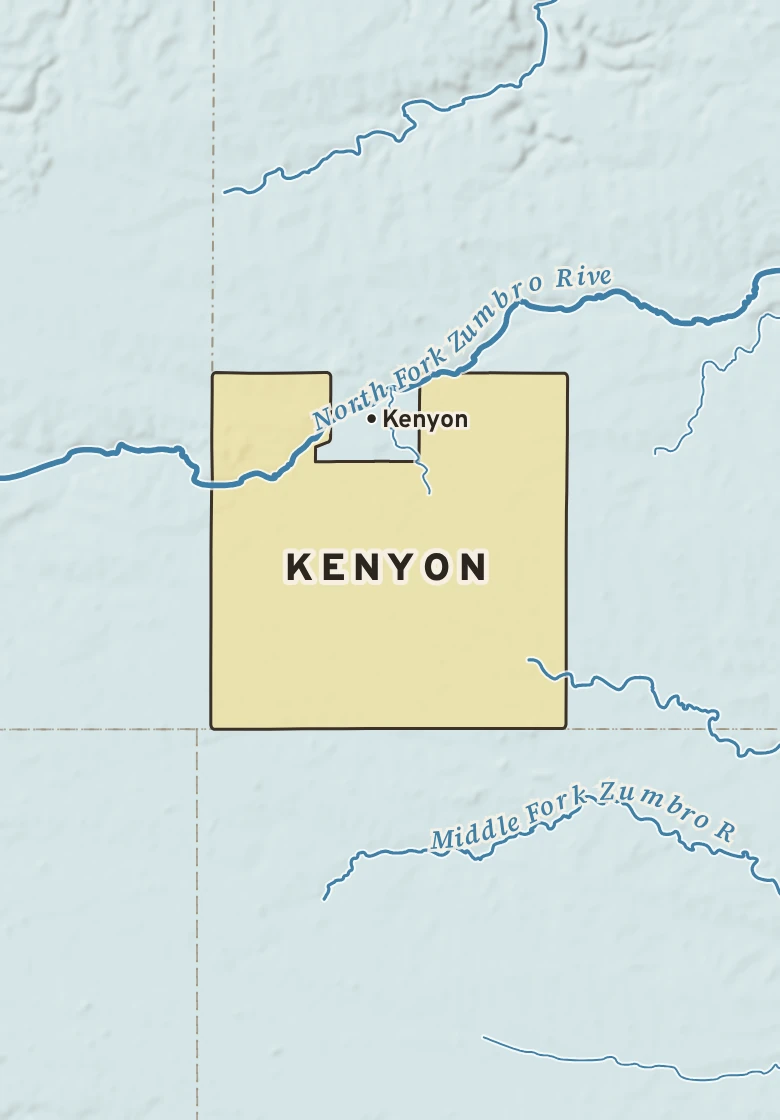 Atlas plate of Kenyon, Minnesota.