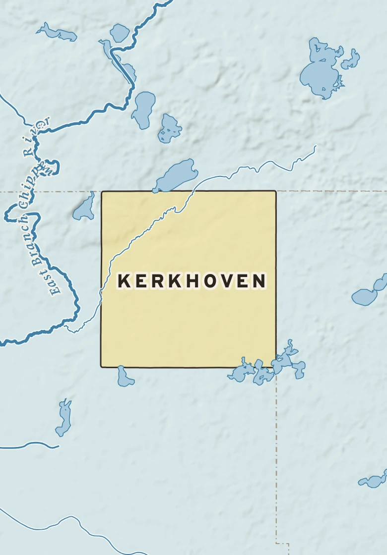 Atlas plate of Kerkhoven, Minnesota.