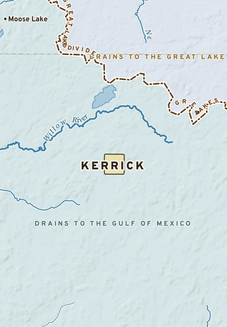 Atlas plate of Kerrick, Minnesota.
